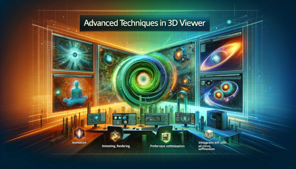 تکنیک ‌های پیشرفته در 3D Viewer