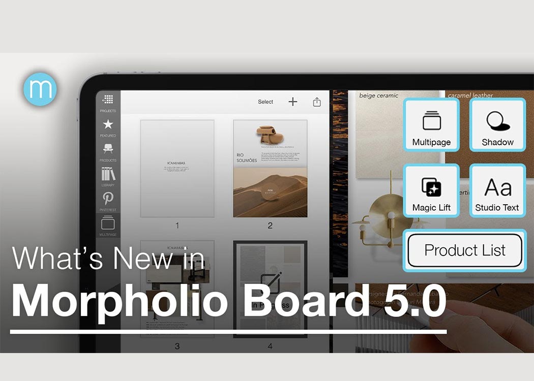 کاربرد واقعیت افزوده برای نمایش کف پوش و دیوار پوش در فضاهای واقعی_Morpholio Board